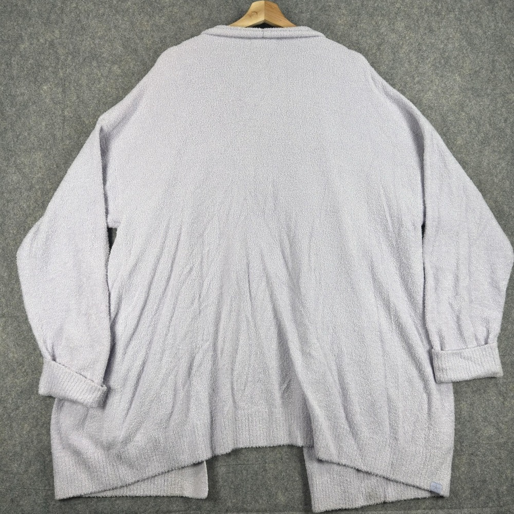 Barefoot Dreams Coastline Cardigan Sweater Womens 2X Purple CozyChic Lite Open - Picture 12 of 14
